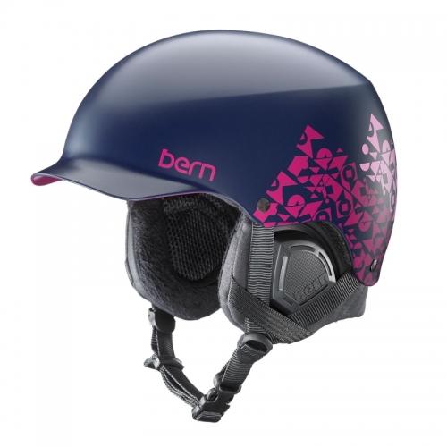 Snowboardová helma Bern Muse Satin navy geo graphic - AKCE1