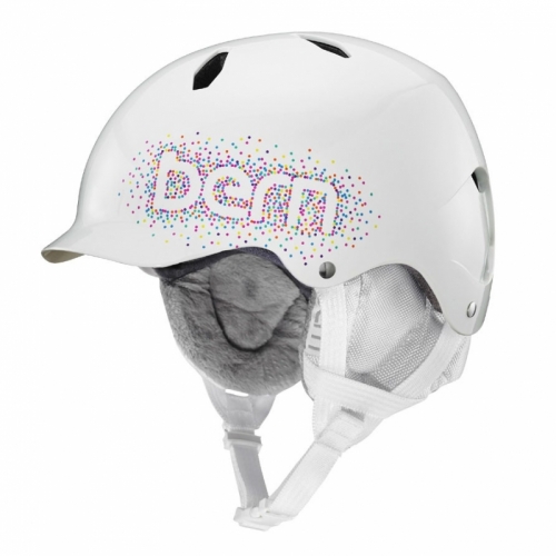 Dívčí helma Bern Bandita gloss white confetti1