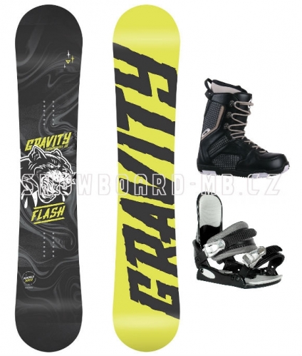 Junior snowboard komplet Gravity Flash pro kluky1