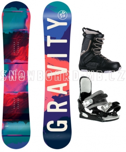 Dívčí snowboardový komplet včetně bot Gravity Fairy - VÝPRODEJ1