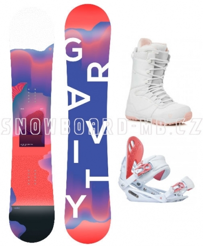 Dívčí komplet Gravity Fairy white (větší boty) 2019/2020 - AKCE1