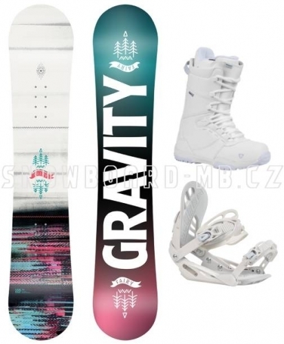 Dívčí snowboardový komplet Gravity Fairy (větší boty)1