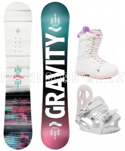 Dětský dívčí snowboardový komplet Gravity Fairy 2021/221