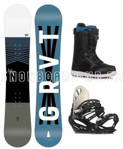 Junior snowboardový komplet Gravity Flash, vázání a boty s kolečkem1