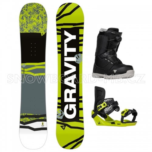 Junior snowboardový komplet Gravity Flash s botami Micro Atop1