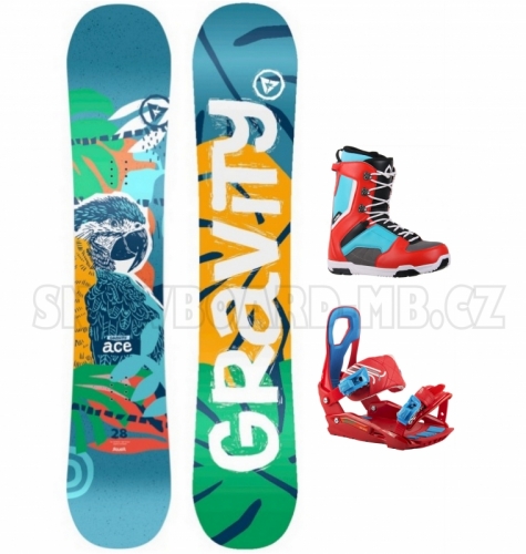 Dětský barevný snowboardový komplet Gravity Ace pro chlapce i dívky1