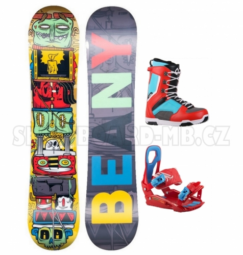 Dětský snowboard komplet Beany Coco s vázáním a botami1