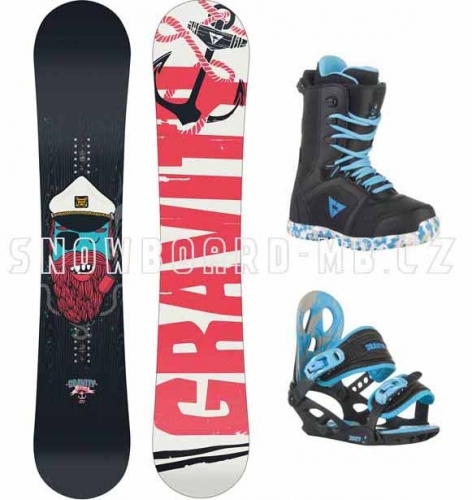 Dětský chlapecký snowboard komplet Gravity Flash, snowboardový komplet pro děti - VÝPRODEJ1