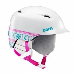 Dětská helma Bern Camino satin white fair isle 2019/2020