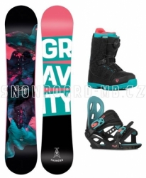 Dívčí snowboardový komplet Gravity Thunder Jr 2022/23 boty s kolečkem Atop