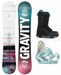 Dívčí snowboard komplet Gravity Fairy s vázáním a botami