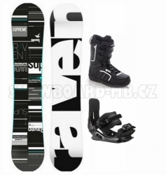 Dámský snowboardový set Raven Supreme black/mint, černé boty Target