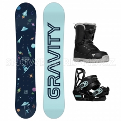 Dětský snowboardový komplet Gravity Pluto s botami Lite s kolečkem