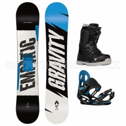 Dětský snowboardový komplet Gravity Empatic Jr s botami s kolečkem