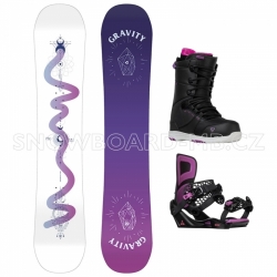 Dámský snowboardový komplet Gravity Sirene white