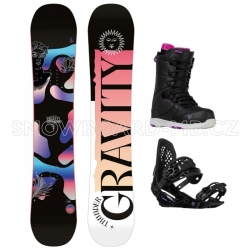 Dámský snowboardový komplet Gravity Thunder s vázáním G2 Lady