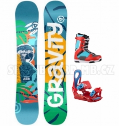 Dětský barevný snowboardový komplet Gravity Ace pro chlapce i dívky