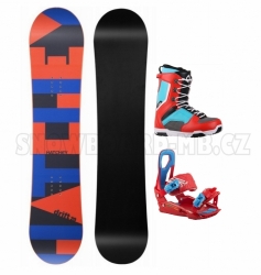 Junior dětský snowboard komplet Hatchey Drift s vázáním a botami