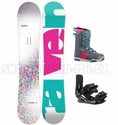 Dívčí snowboardový komplet Raven Pearl s vázáním a botami